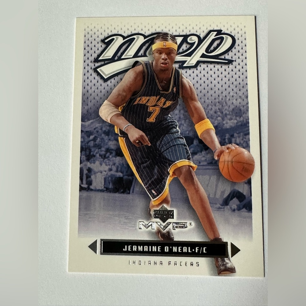 Jermaine O'Neal Basketball Trading Card - Black & Yellow